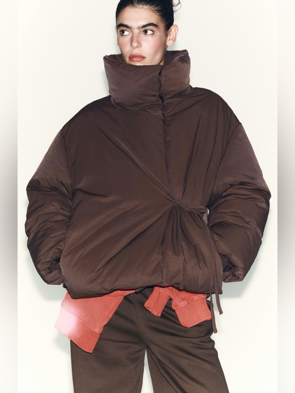 Zara short water and wind protection puffer anorak